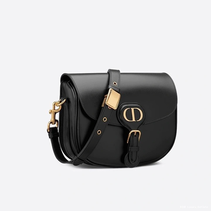Cheap Black Bobby Dior Medium Bag Box Calfskin 0818 Luxury